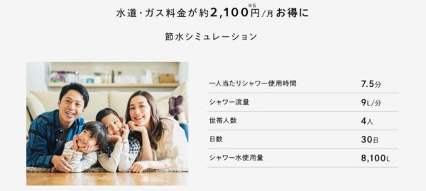 節水参考資料｜リファファインバブルS